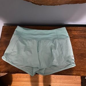 Lululemon light mint shorts